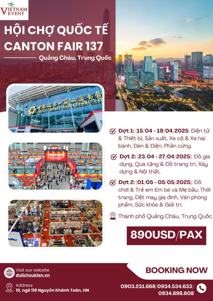 Du lich su kien Viet Nam VNEvent